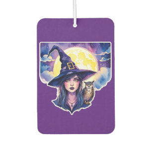 Witch with an Owl - Halloween Fan Fun 1 Air Freshener