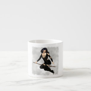 Witch with Broom Specialty Mug