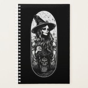 Witch with lantern Halloween Planner