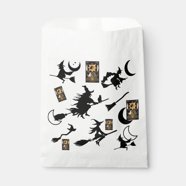 Witch wizard blackcat moon bloomstick favour bag (Front)