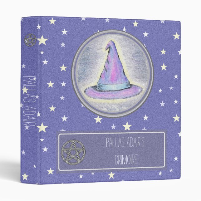Witch Wizard Book of Shadows BoS Grimoire Sml. Binder (Front/Spine)