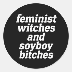 Witch & Wizard Feminist Sticker Design