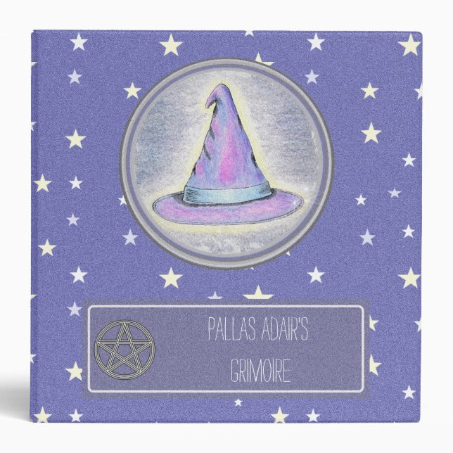 Witch Wizard Pagan Hat Lg. Binder (Front)