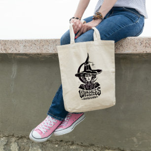 Witch Woman Halloween Tote Bag
