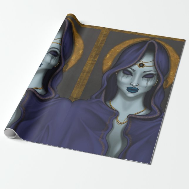 Witch Wrapping Paper (Unrolled)