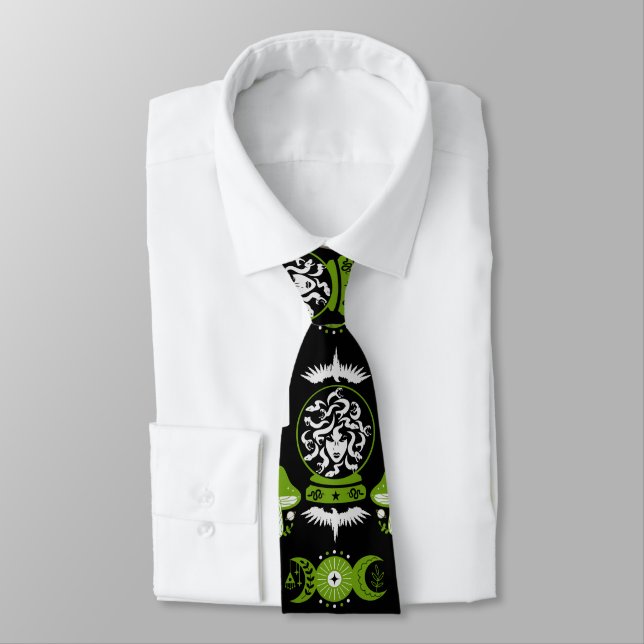Witchcore Aesthetic Decor Tie (Tied)