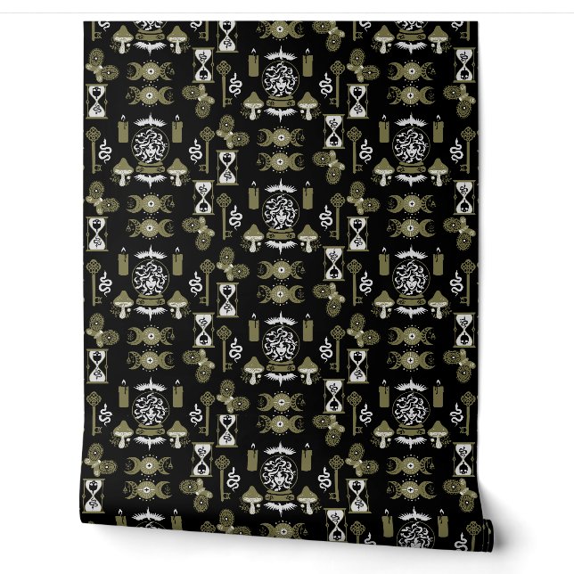 Witchcore Aesthetic Decor Wallpaper (Unrolling)
