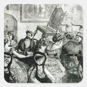 Witchcraft, 1871 square sticker