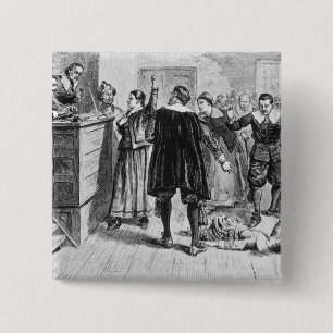 Witchcraft at Salem Village 2 Inch Square Button