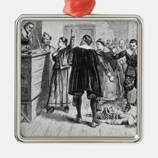 Witchcraft at Salem Village Metal Ornament (Front)