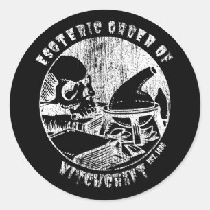 Witchcraft Magic Order Occult Witch Alchemist Classic Round Sticker