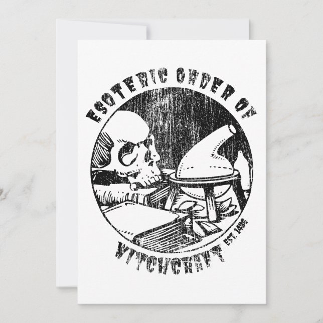 Witchcraft Magic Order Occult Witch Alchemist Invitation (Front)