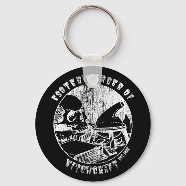 Witchcraft Magic Order Occult Witch Alchemist Keychain (Front)