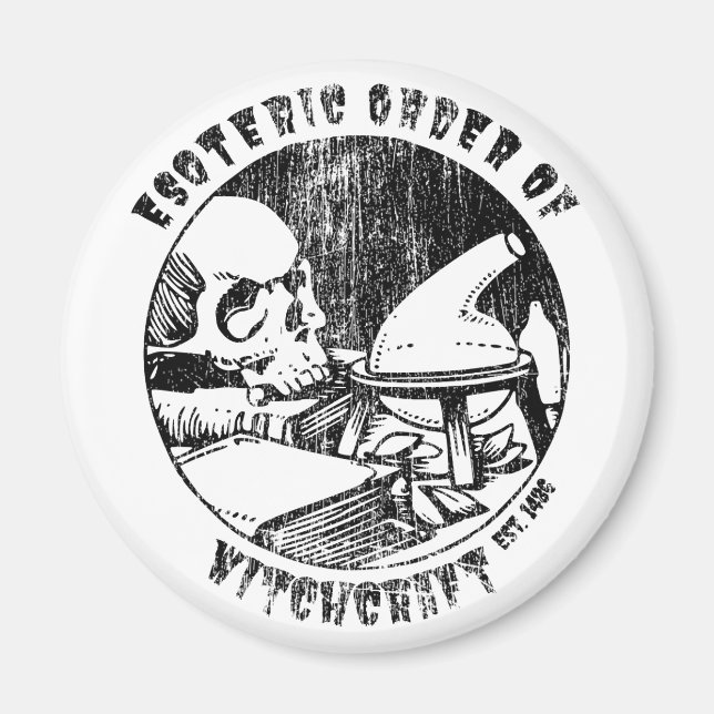 Witchcraft Magic Order Occult Witch Alchemist Magnet (Front)