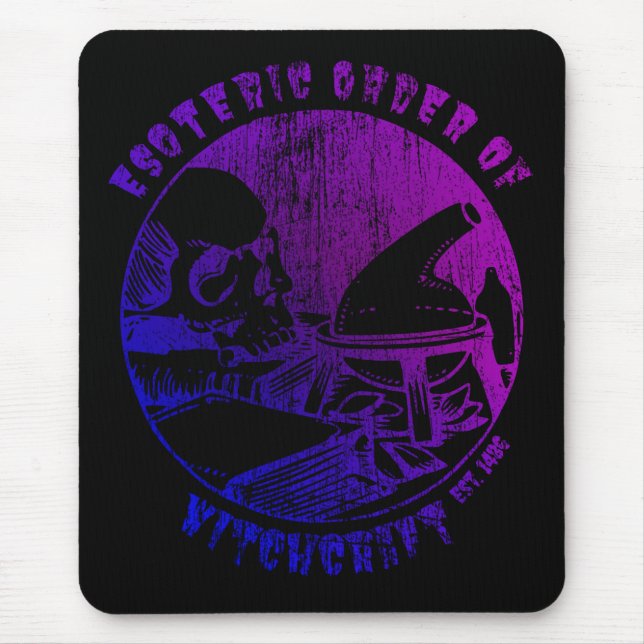 Witchcraft Magic Order Occult Witch Alchemist Mouse Pad (Front)
