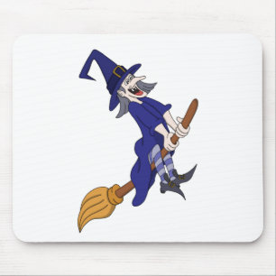 Witchcraft on Halloween with my Broom Mouse Pad