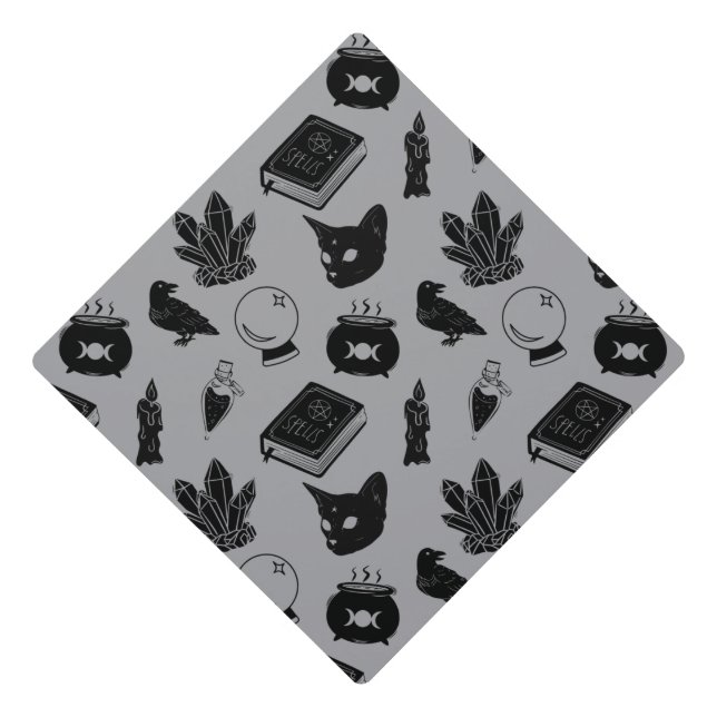 Witchcraft Pattern I Graduation Cap Topper (Front)