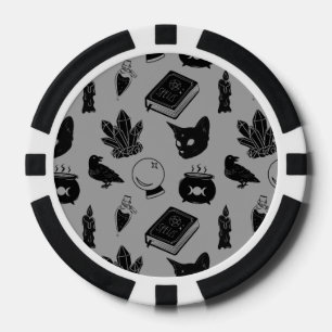 Witchcraft Pattern I Poker Chips