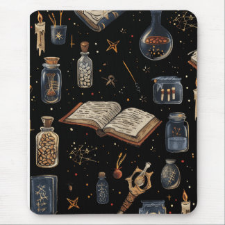 Witchcraft Potion Pattern – Halloween Magic Mouse Pad