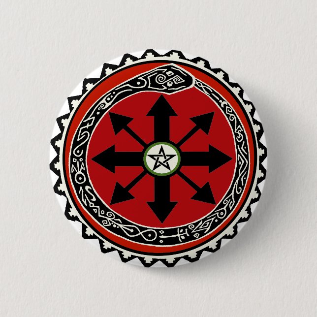 Witchcraft Symbol for Chaos 2 Inch Round Button (Front)