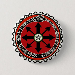 Witchcraft Symbol for Chaos 2 Inch Round Button