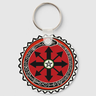 Witchcraft Symbol for Chaos Keychain