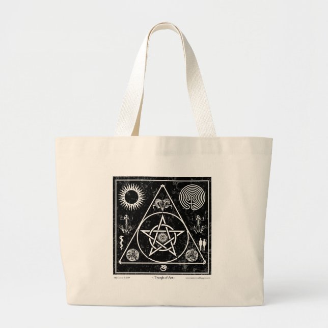 Witchcraft: The Triangle of Art Large Tote Bag (Front)