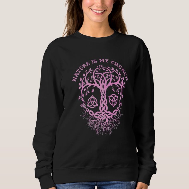 Witchcraft Wiccan Pagan Tree Of Life  8 Sweatshirt (Front)