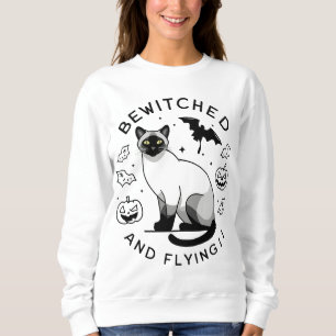 witched Flight: The Enchanted Siamese cat Sweatshirt