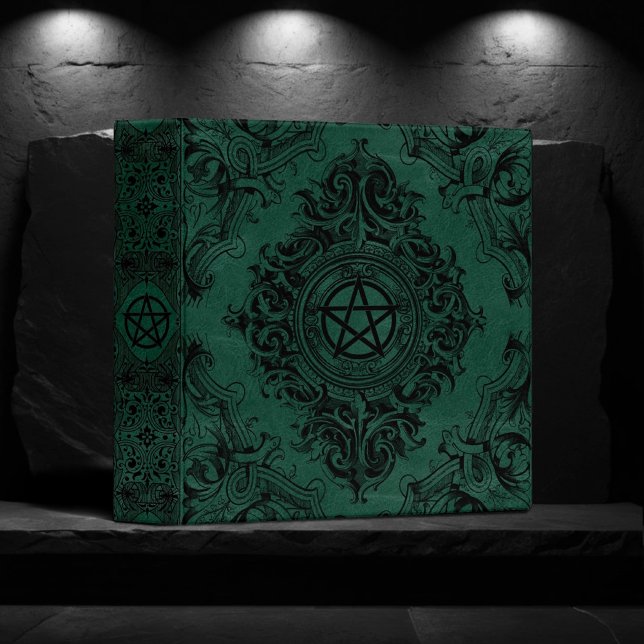 Witchery Flourish | Emerald Green Fantasy Pentacle Binder (Creator Uploaded)