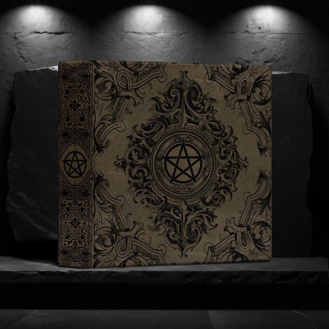 Witchery Flourish | Faux Suede Fantasy Pentacle Binder (Creator Uploaded)