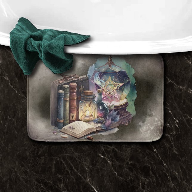 Witchery | Pastel Spellbook Tomes and Crystal Ball Bath Mat (Creator Uploaded)