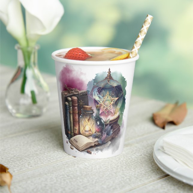 Witchery | Pastel Spellbook Tomes and Crystal Ball Paper Cups (Insitu)