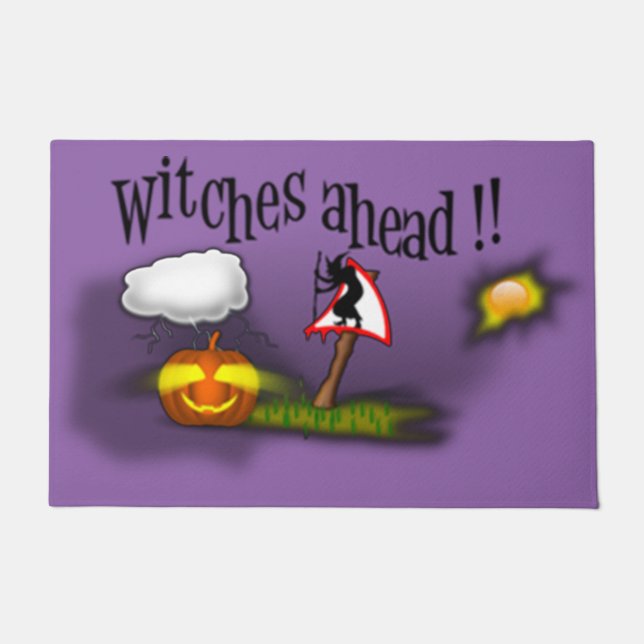 Witches Ahead Doormat (Front)