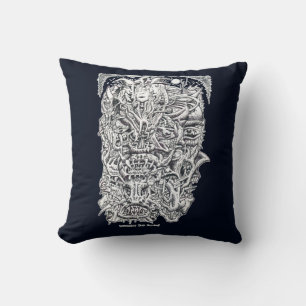 Witches and Devils Throw Pillow