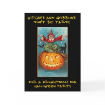 Witches and Gobblins Bloody Text Halloween Party