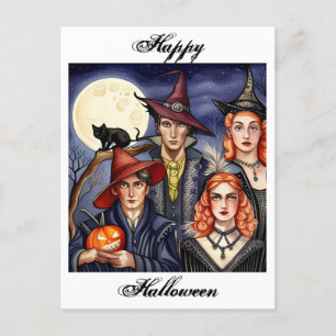 Witches and Warlocks Postcard