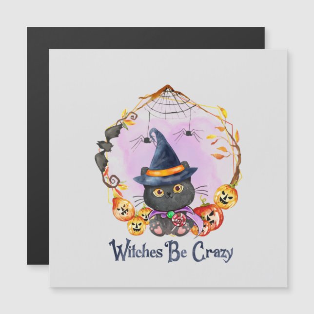 Witches Be Crazy – Witch Black Cat (Front/Back)
