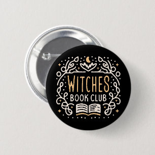 Witches book club fantasy reading group 2 inch round button