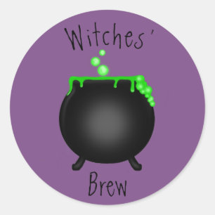 Witches' Brew Classic Round Sticker