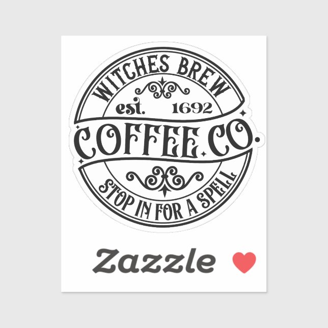 Witches Brew Coffee Co Stickers (Sheet)