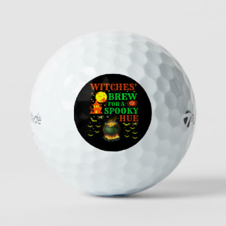 Witches' brew for a spooky hue cauldron design golf balls