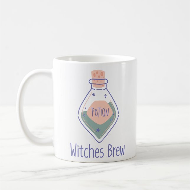 Witches Brew Halloween Gift Coffee Mug (Left)