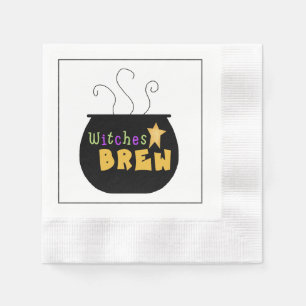 Witches Brew Halloween Paper Napkin