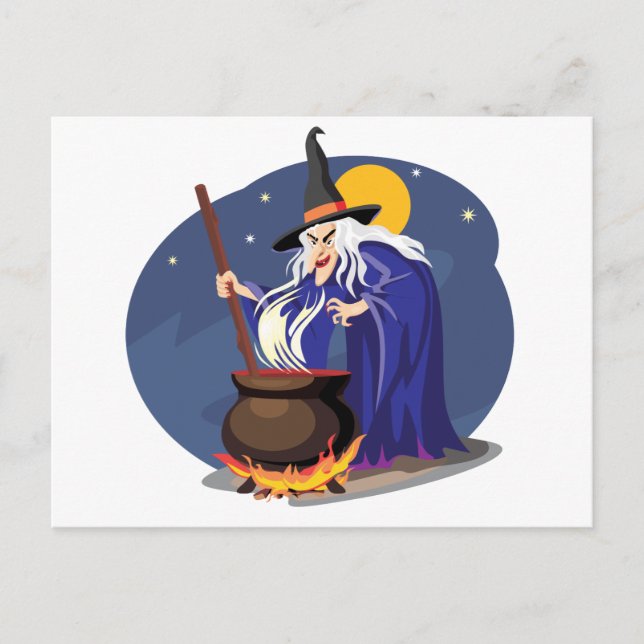 Witches Brew Halloween Postcard (Front)