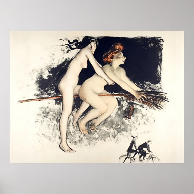 Witches by Jean Veber 1900 Poster (Front)