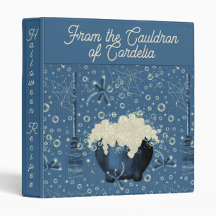 Witches Cauldron Blue Recipe  Binder