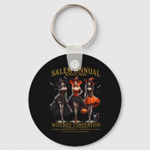 Witches' Convention Halloween Girls Salem Annual S Keychain