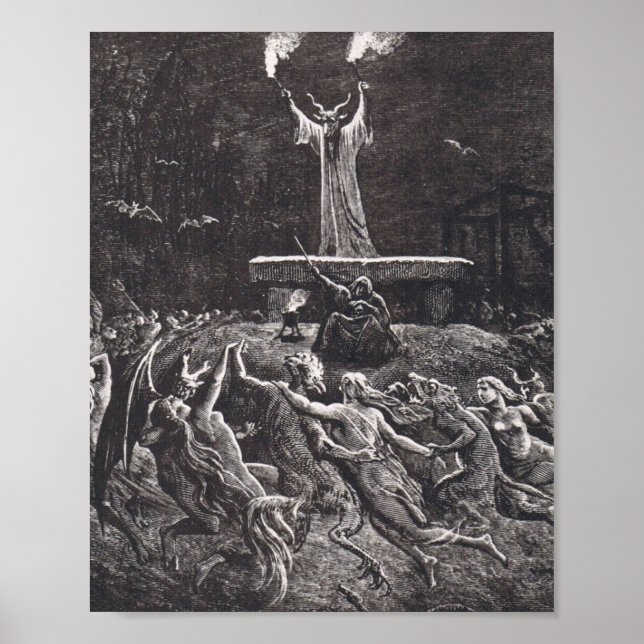 Witches Dancing At The Sabbath Poster (Front)