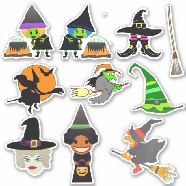 Witches Decal Sticker Sheets (Front)